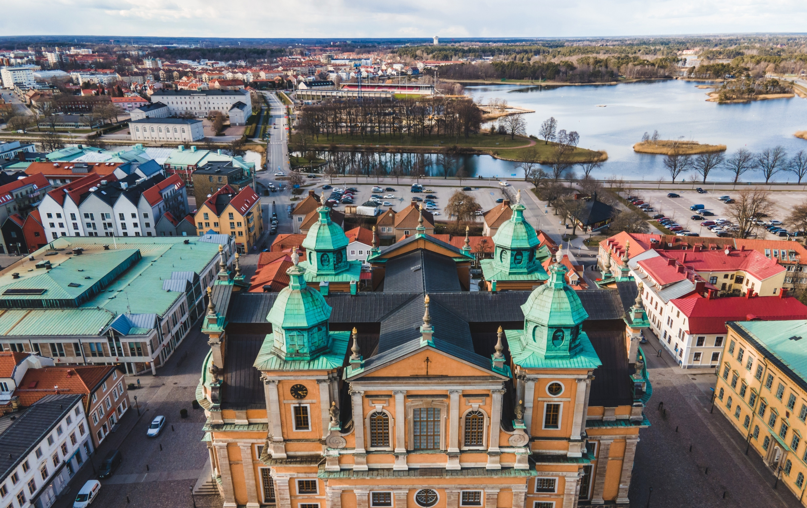 En svensk stad ovanifrån